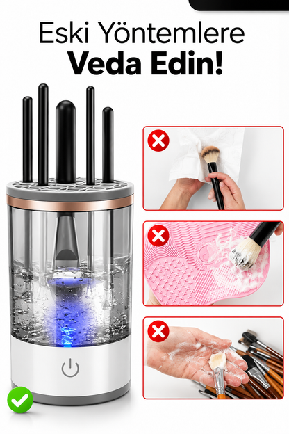 Altvia-Care BrushGlow™ Otomatik Makyaj Fırçası Temizleme & Kurutma Cihazı